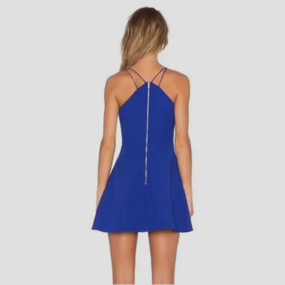 Keepsake x REVOLVE Twisted Fiction Fit and Flare Mini Dress Colbalt Blue | XS - Picture 3 of 10